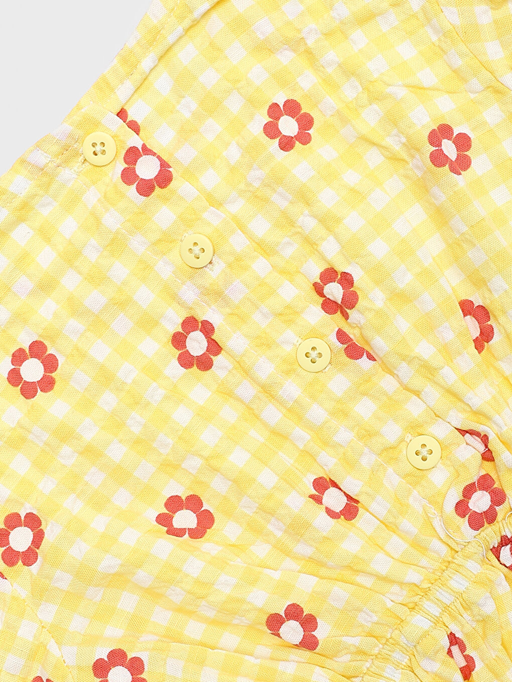 Crew Neck Short Sleeve Plaid Baby Girls' Dress -S4DN43Z1-LUG