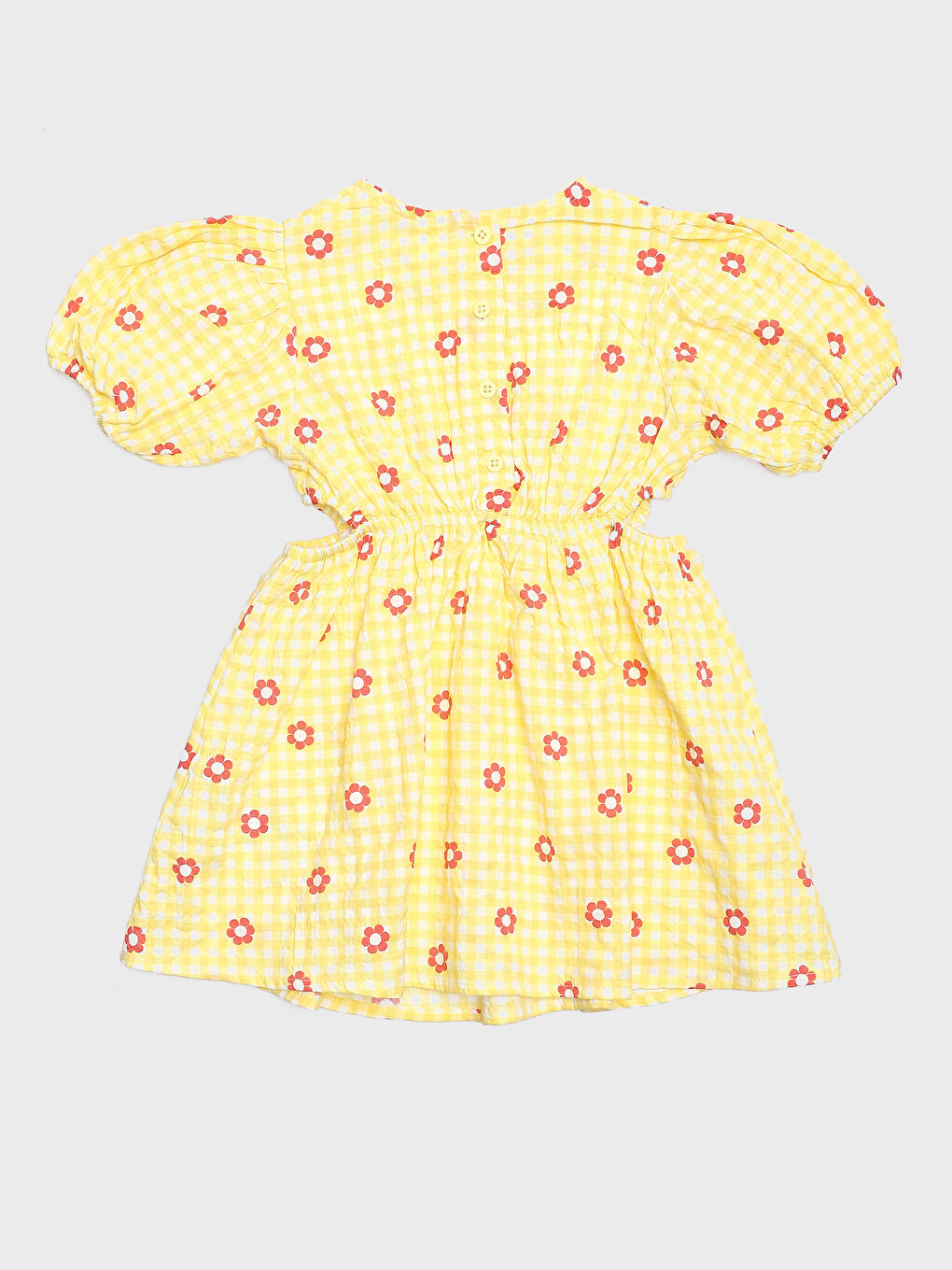 Crew Neck Short Sleeve Plaid Baby Girls' Dress -S4DN43Z1-LUG