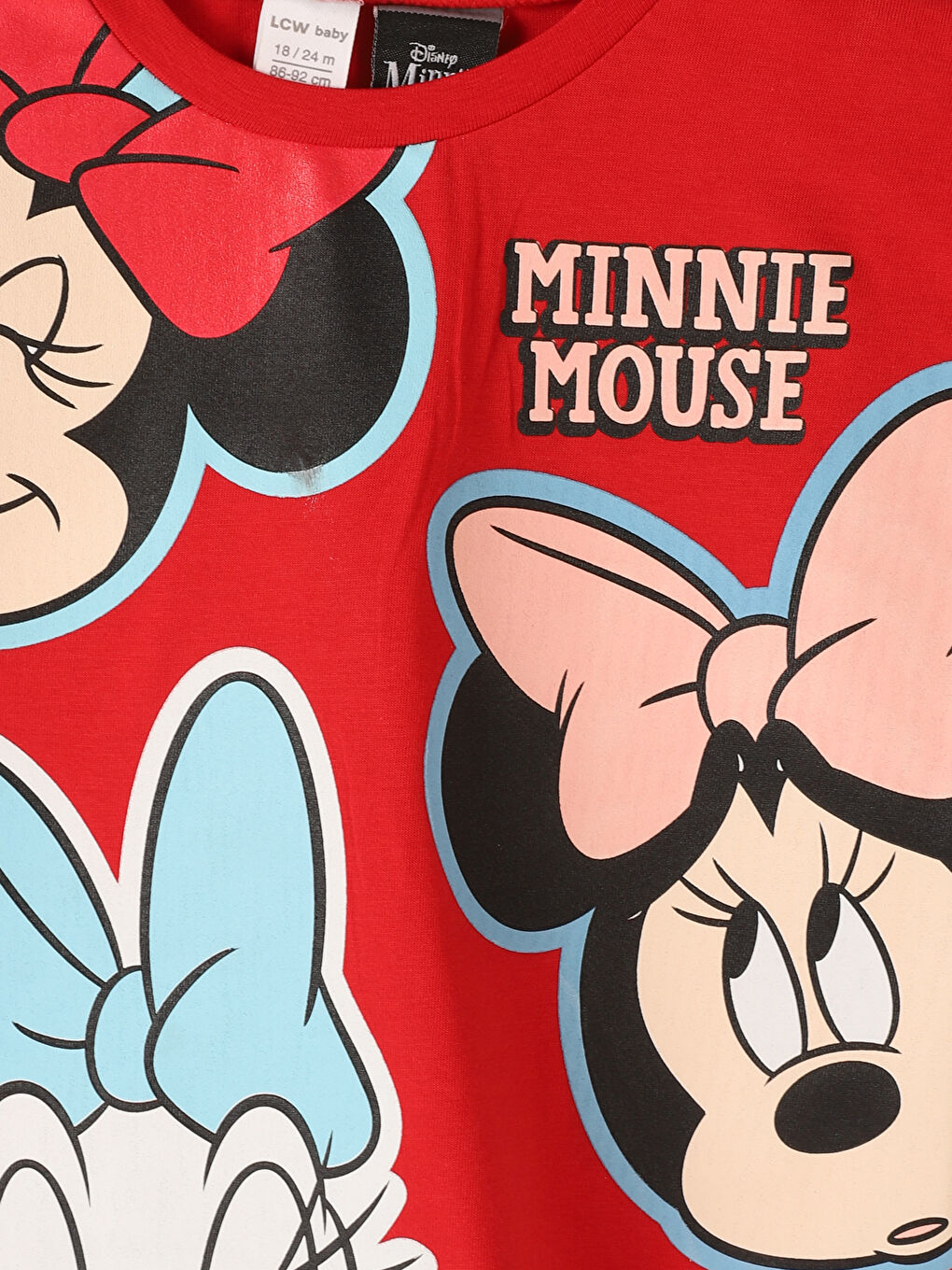 تيشيرت للبنات الرضع كم قصير ياقة دائرية مطبوع ميكي ماوس-2