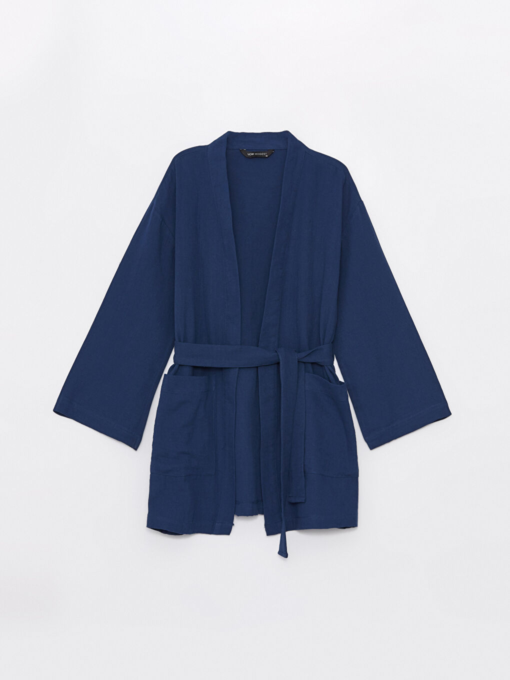 Shawl Collar Plain Long Sleeve Oversize Women's Kimono -S4DN96Z8-UEF