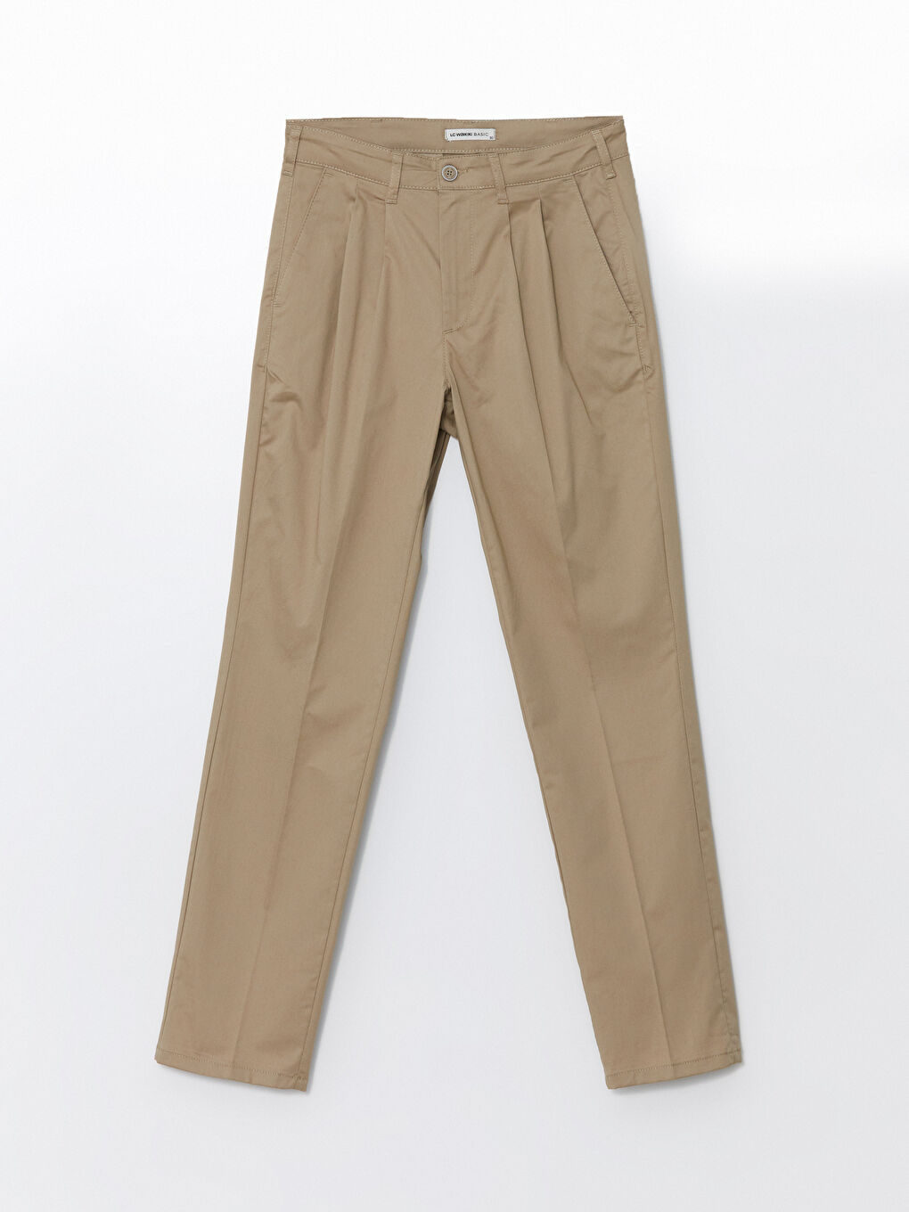 LCWAIKIKI Classic Bej Standart Kalıp Gabardin Erkek Chino Pantolon - 4