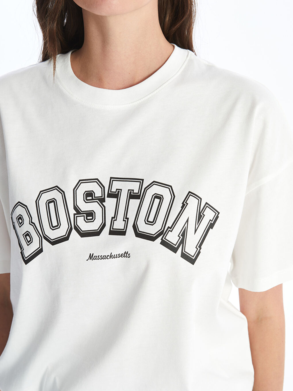 Crew Neck Printed Short Sleeve Oversized T-Shirt -S4DO57Z8-R9J