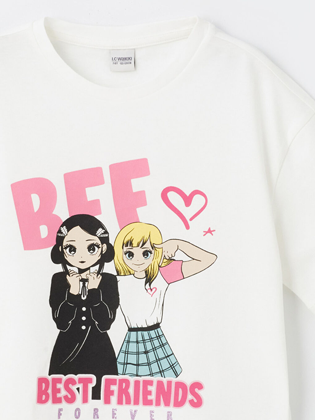 Crew Neck Printed Short Sleeve Girl T-shirt -S4DO94Z4-FDU