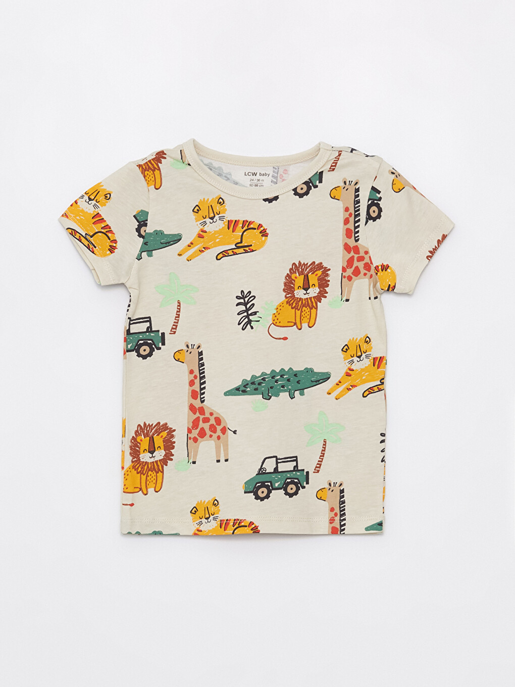 Crew Neck Short Sleeve Printed Shorts Baby Boys Pyjama Set 2 Pack-1