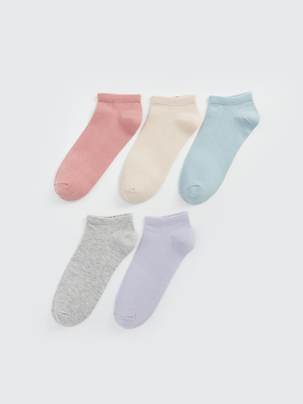 Women's Plain Trainer Socks 5 Pack -S4DP24Z8-GSP