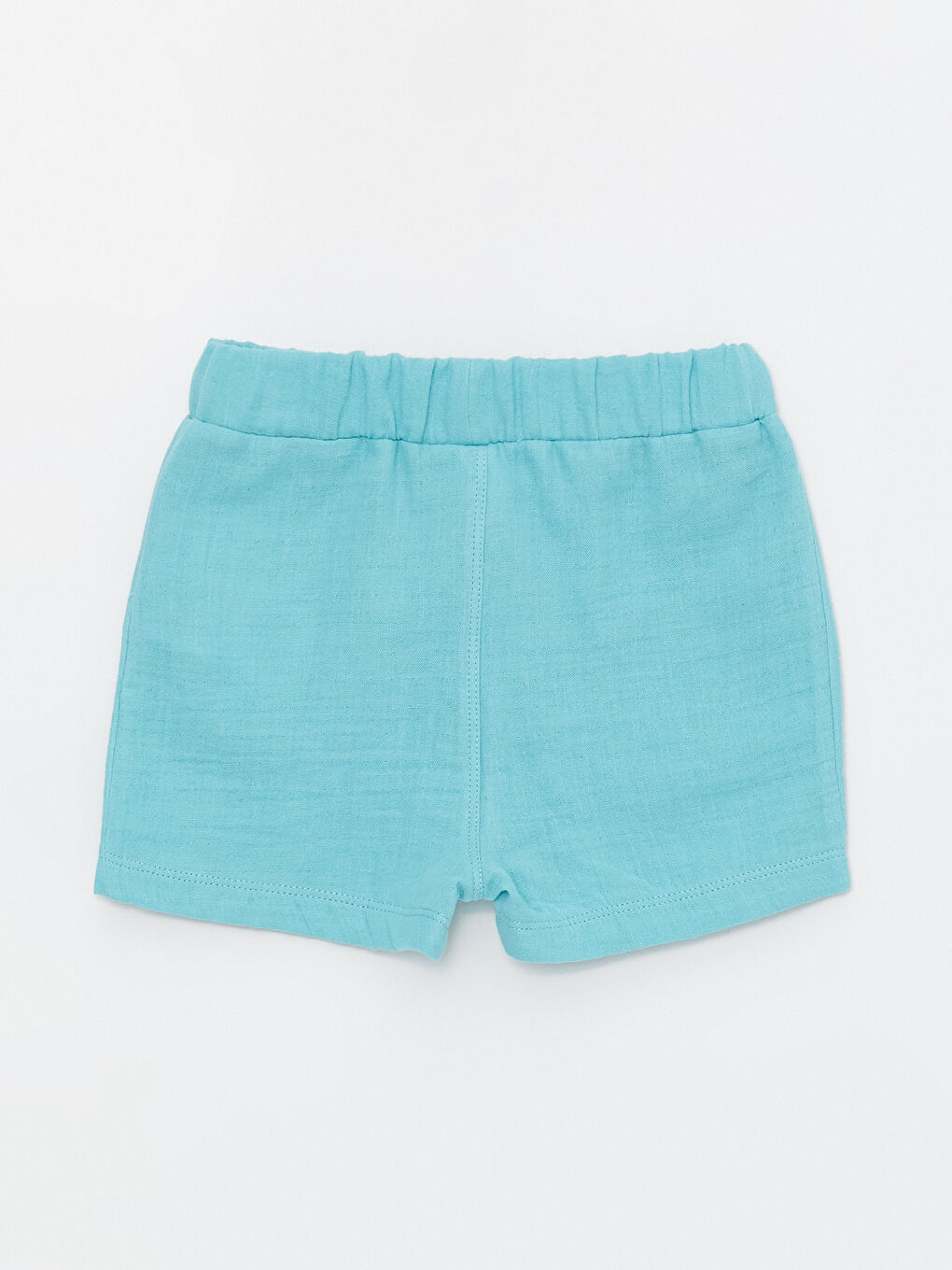 Turkuaz Beli Lastikli Erkek Bebek Pijama Şort-1