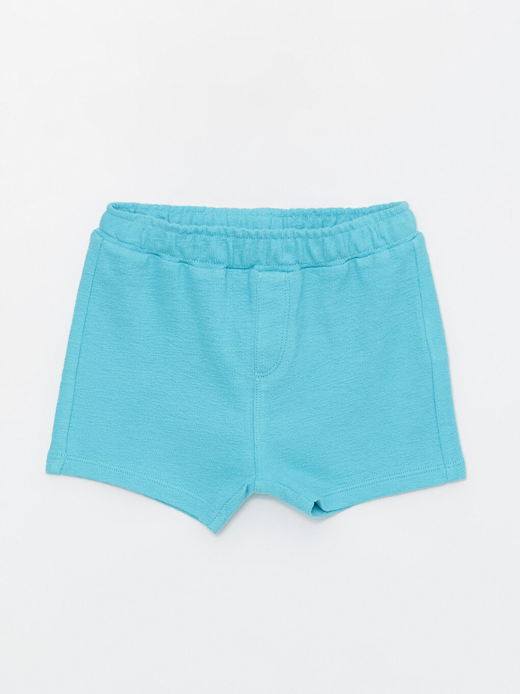 Turkuaz Beli Lastikli Erkek Bebek Şort