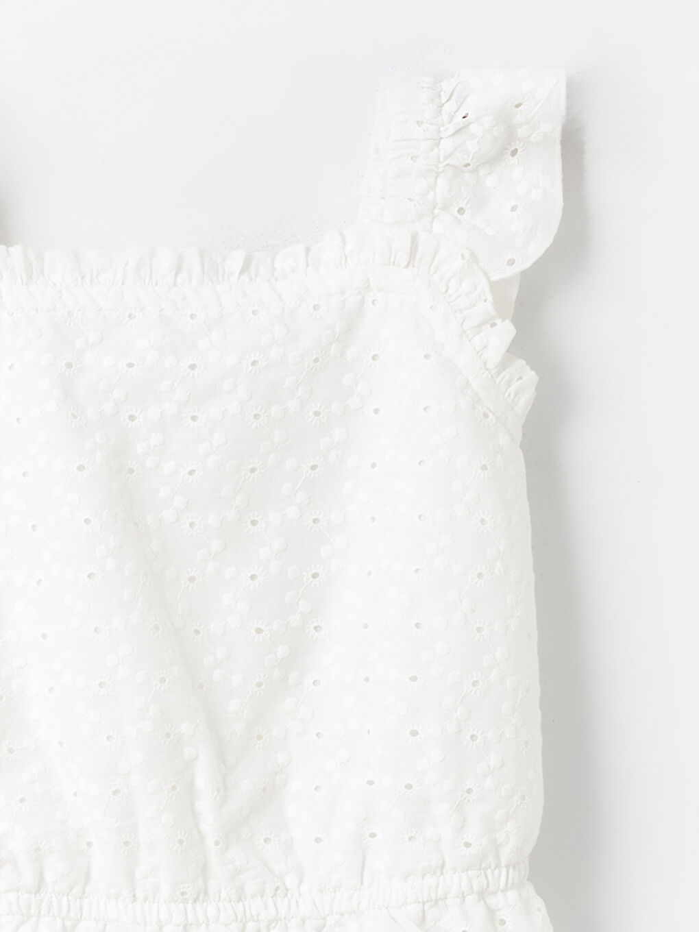 LCW Kids Square Neck Girl's Crop Blouse -S4DR56Z4-Q6K