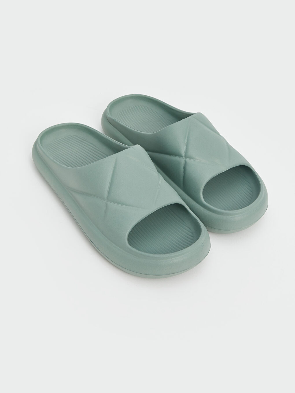 Patterned Single Band Men's Slippers -S4DS14Z8-VKS