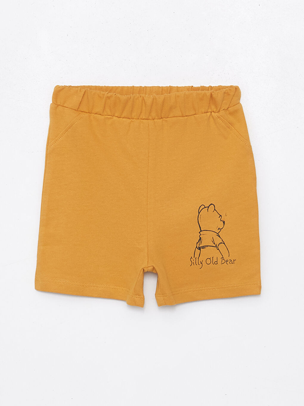 Crew Neck Winnie the Pooh Printed Baby Boy T-Shirt and Shorts 2-Piece Set -S4DT05Z1-FEJ