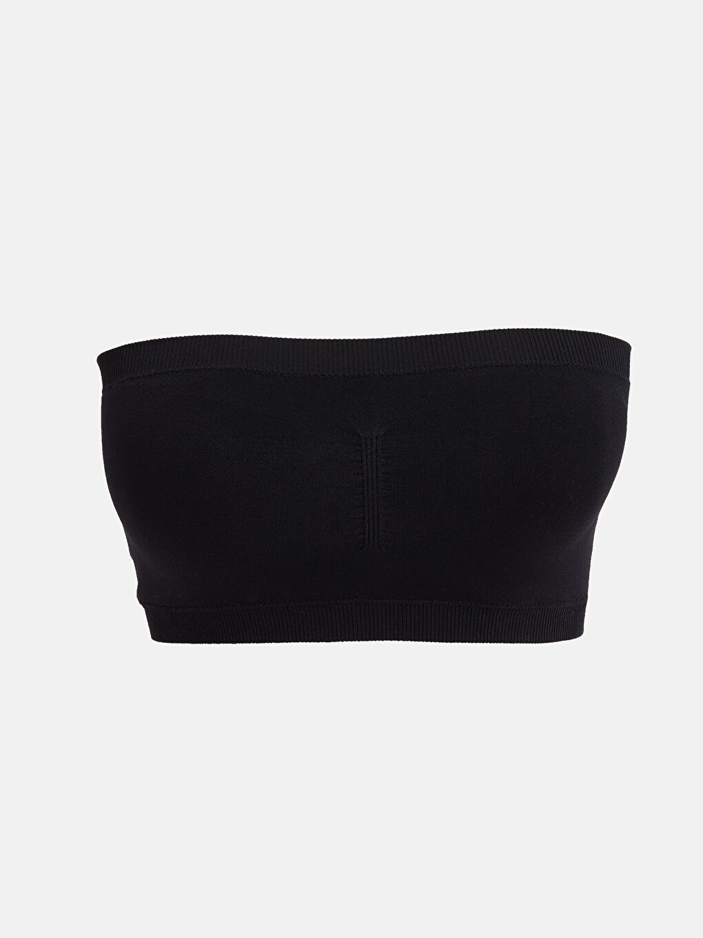 Siyah Balensiz Dolgusuz Dikişsiz Straplez Sütyen