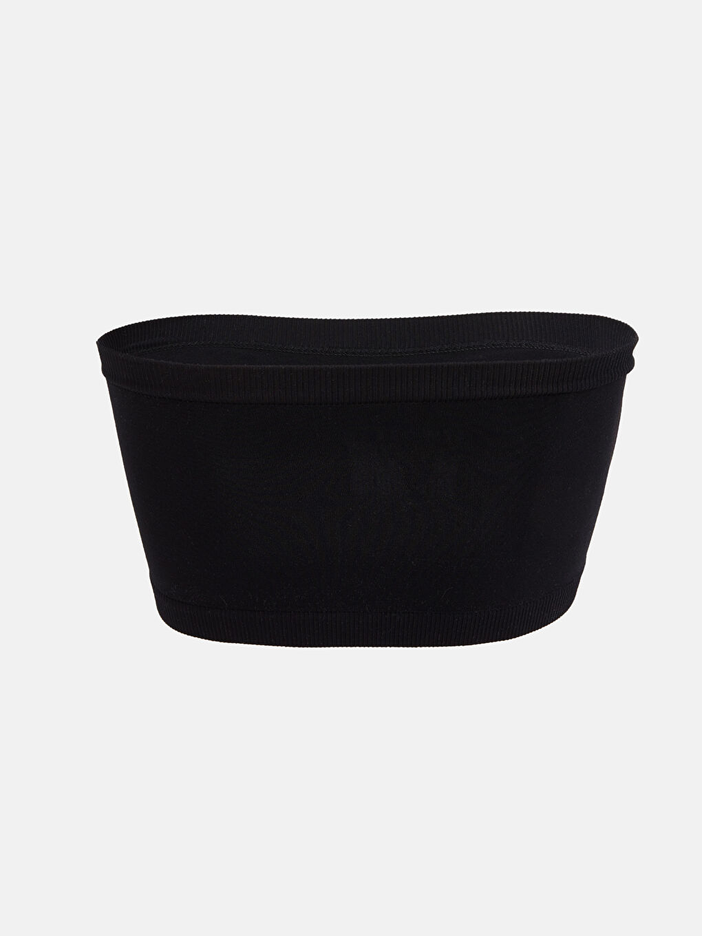 Siyah Balensiz Dolgusuz Dikişsiz Straplez Sütyen-1