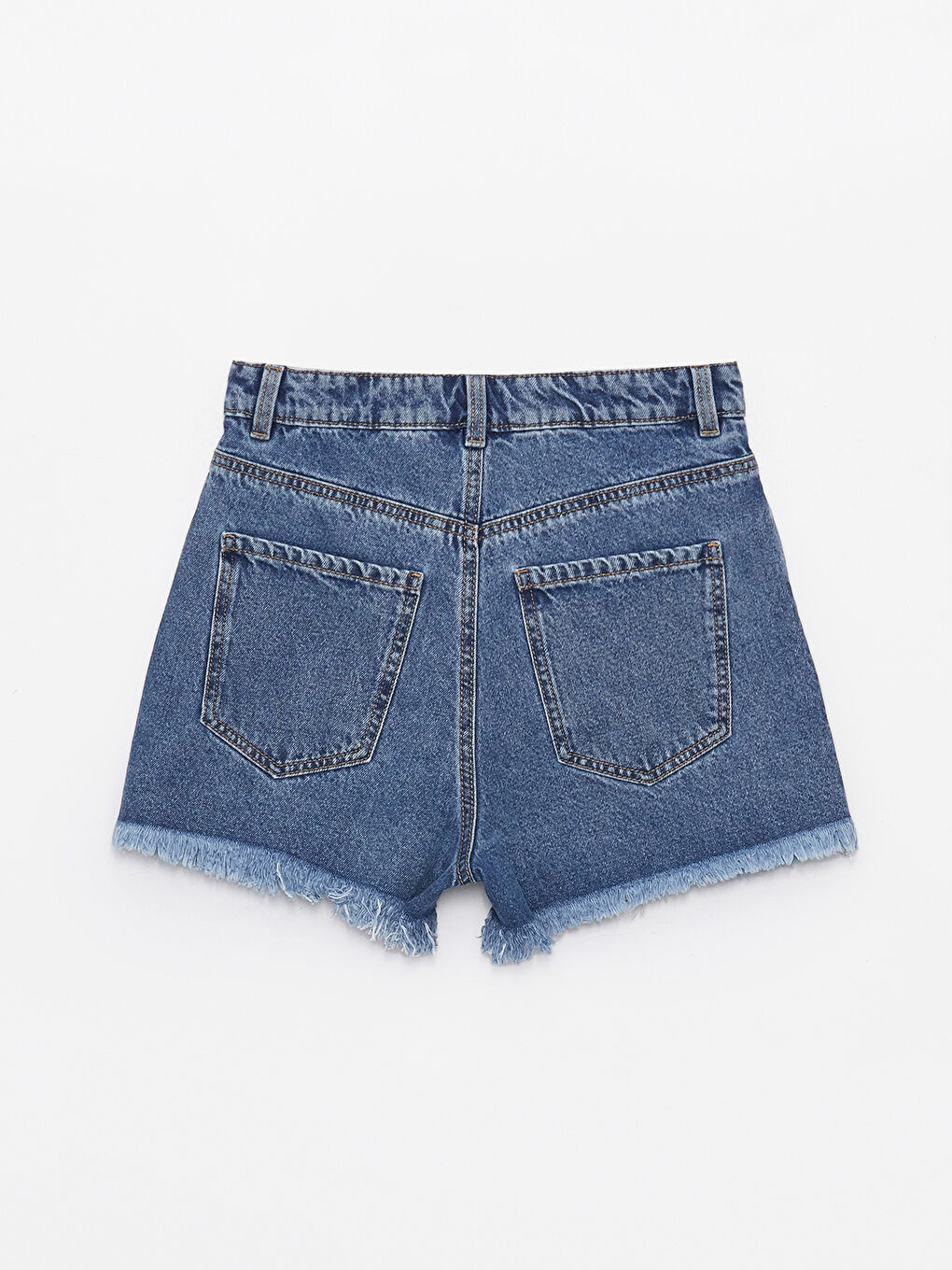 Standard Fit Stone Detailed Women's Denim Shorts -S4DT15Z8-507