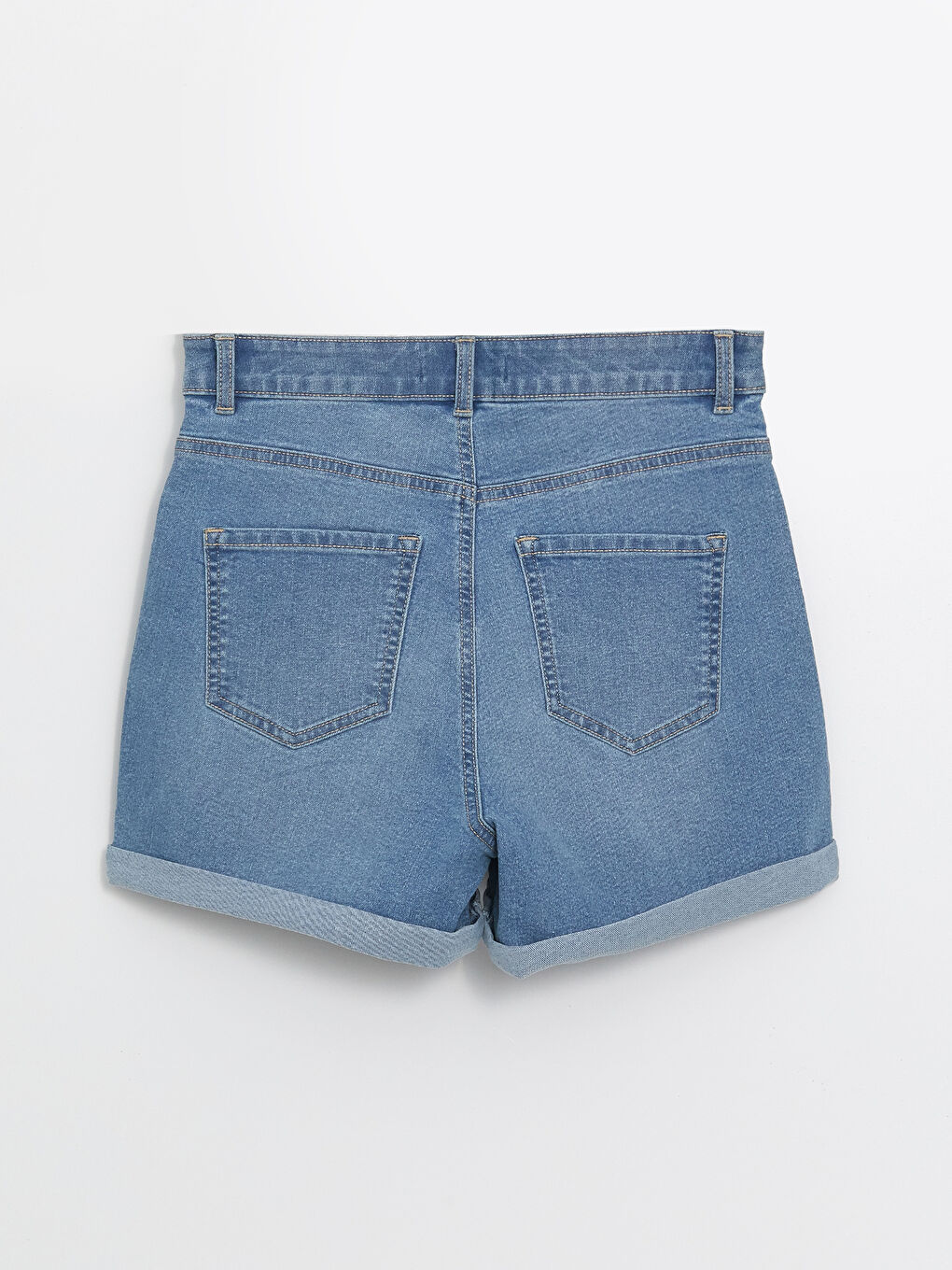 Жіночі вузькі джинсові шорти-5