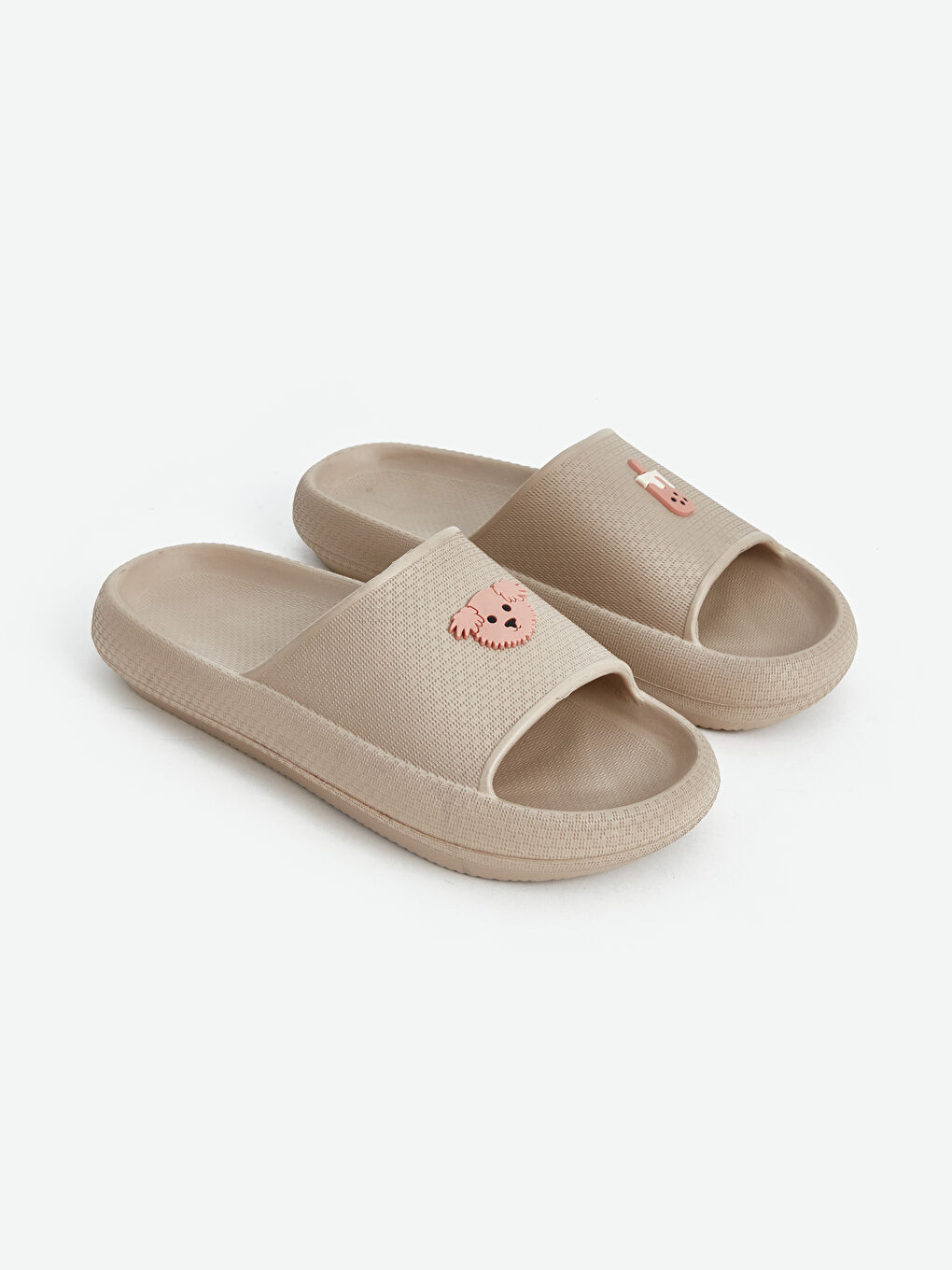 LCW STEPS Teddy Bear Printed Women's Slippers -S4DT19Z8-CR8