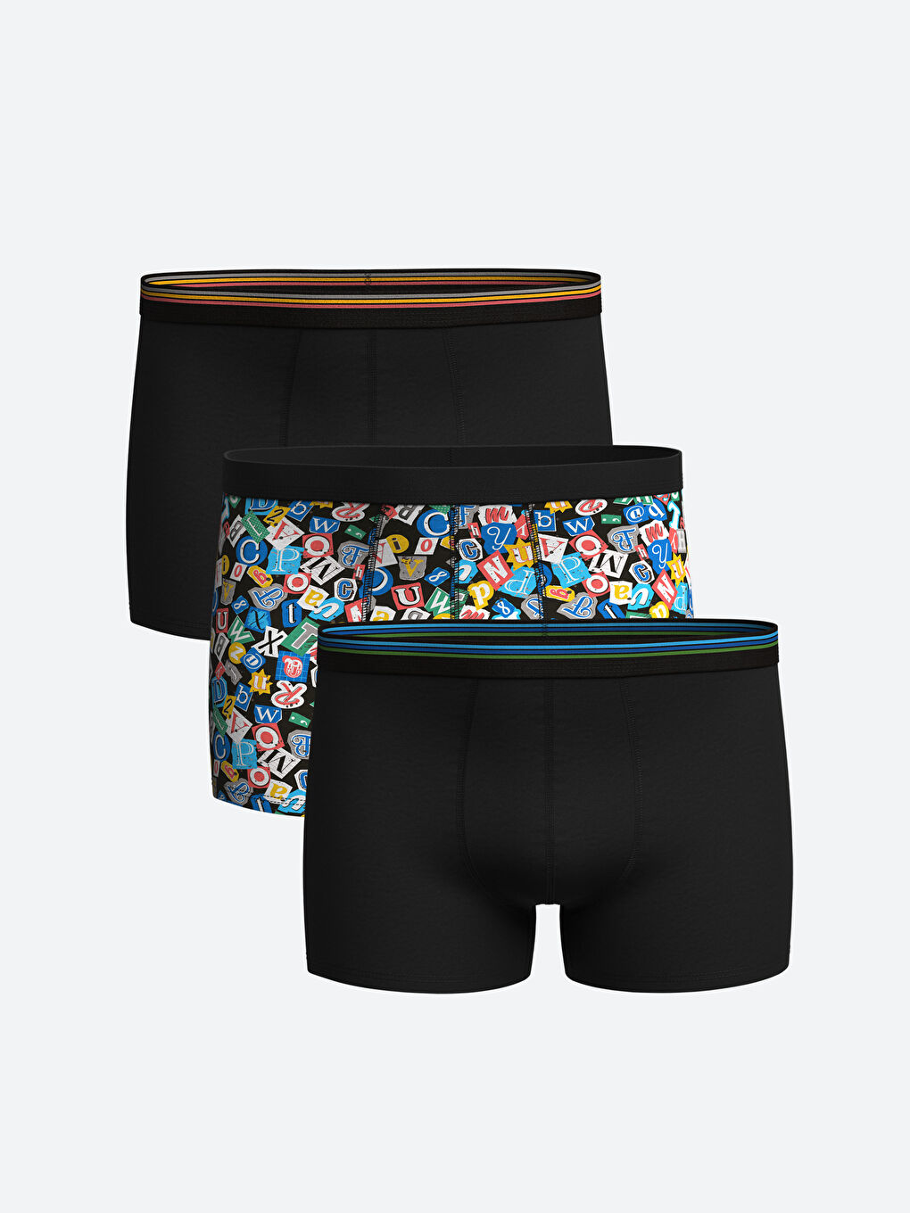 Standard Fit Cotton Flexible Men's Boxer 3-Piece -S4DT46Z8-LQJ