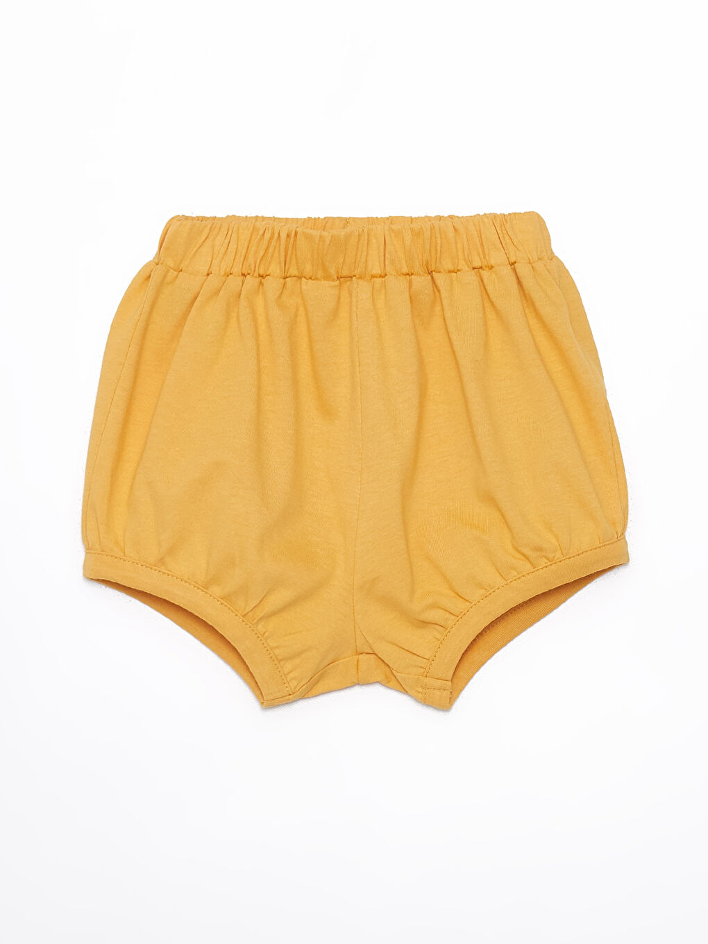 LCW baby Sari Beli Lastikli Basic Kız Bebek Şort