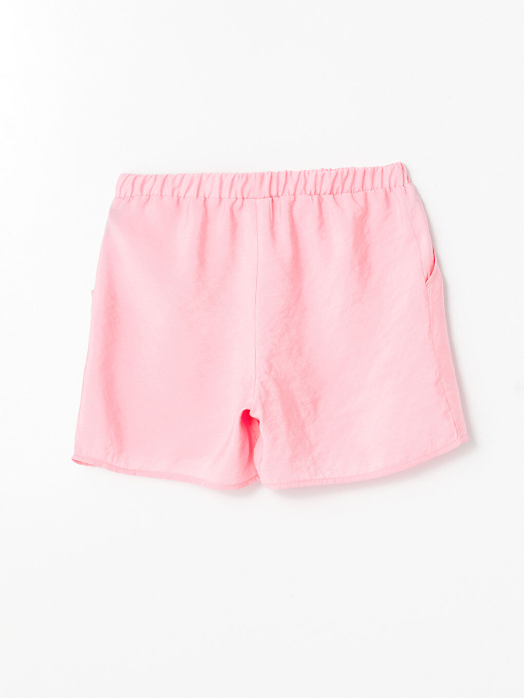 Lila Beli Lastikli Kız Çocuk Şort-1