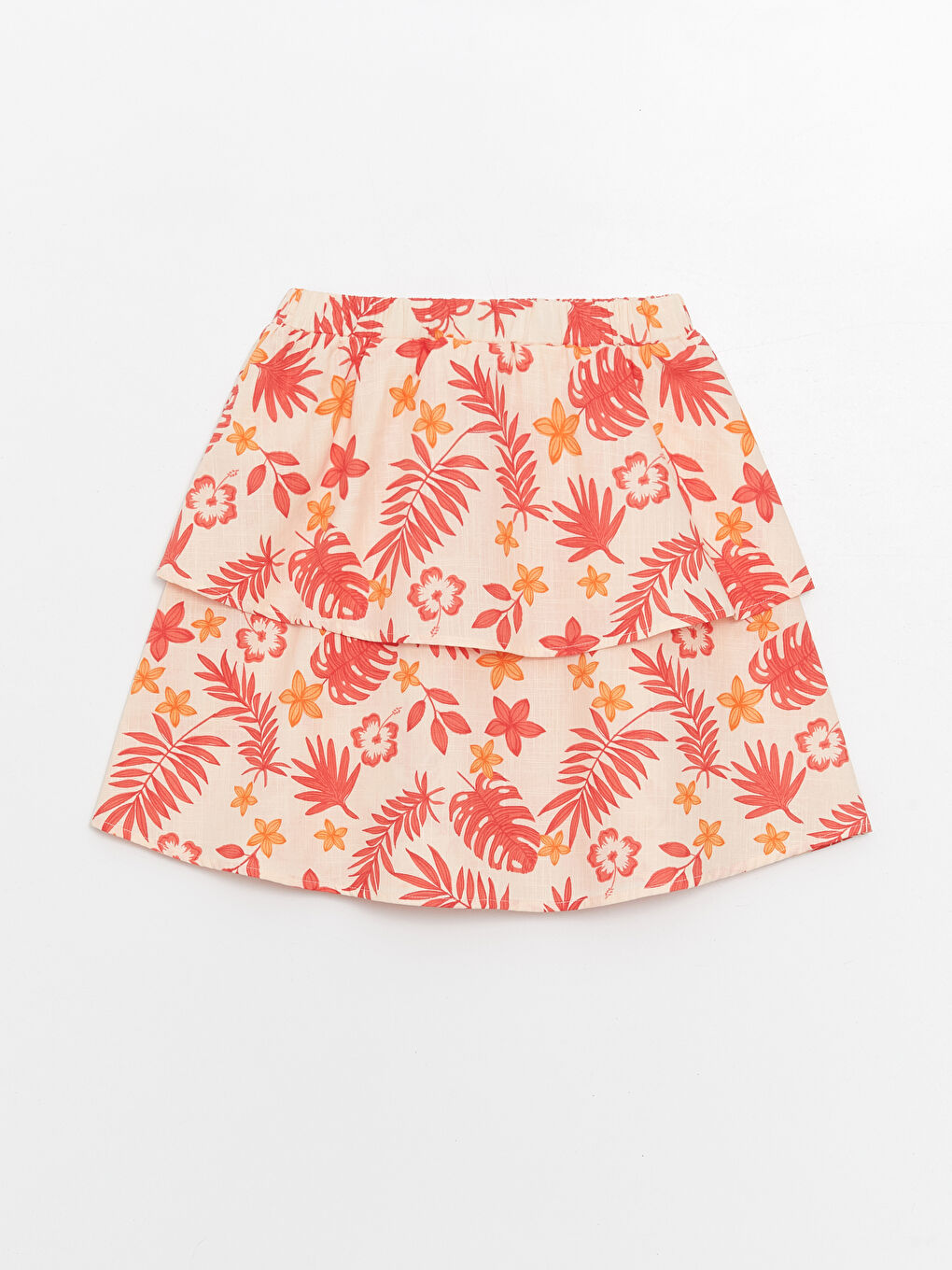 Square Neck Floral Girl's Blouse and Skirt -S4DU21Z4-LR9
