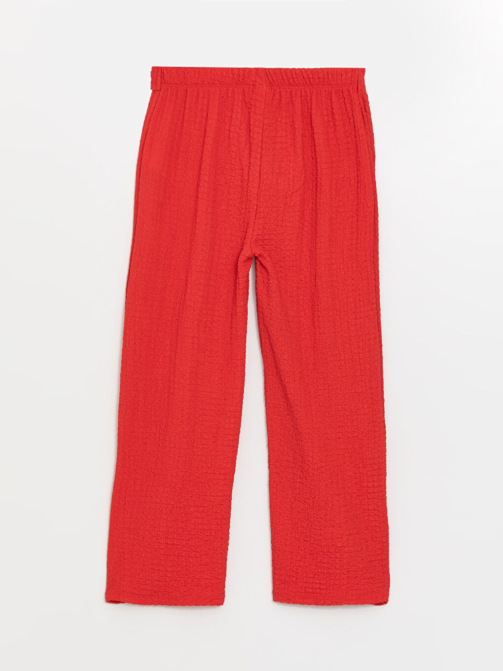 Kırmızı Beli Lastikli Basic Kız Çocuk Pantolon-1