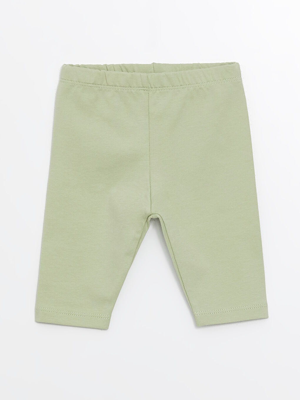 Yeşil Beli Lastikli Basic Kız Bebek Tayt