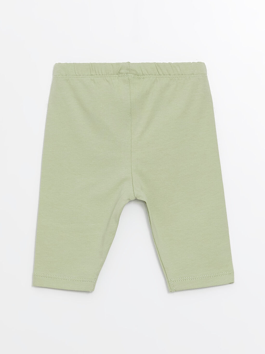 Yeşil Beli Lastikli Basic Kız Bebek Tayt-1