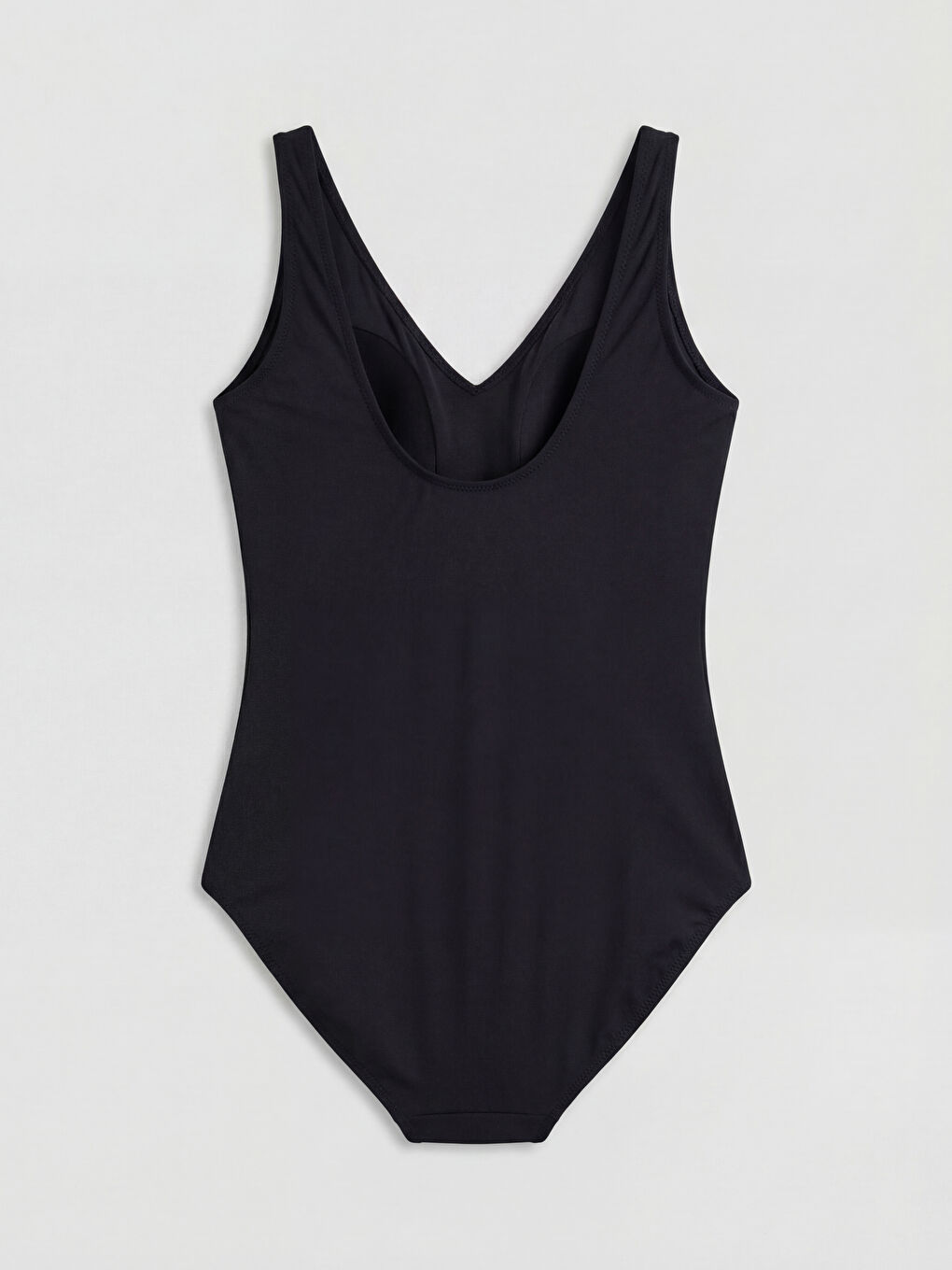 Siyah Çiçekli Dikişli Pedli Kadın Mayo-1