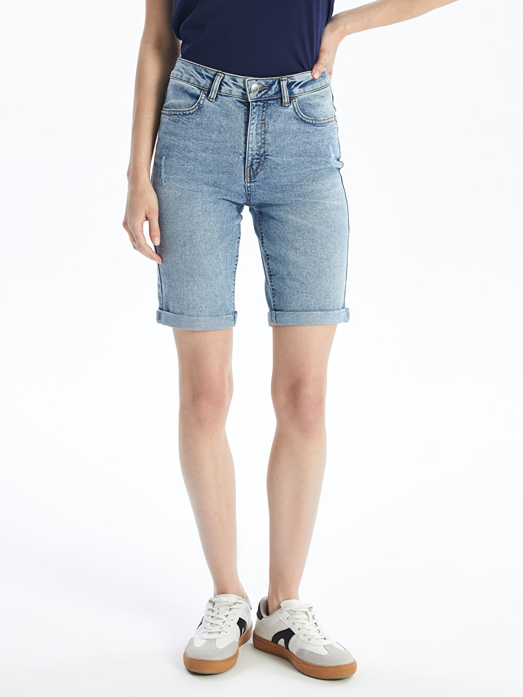 LCW Jeans Bermuda Fit Women's Denim Shorts -S4DY26Z8-507