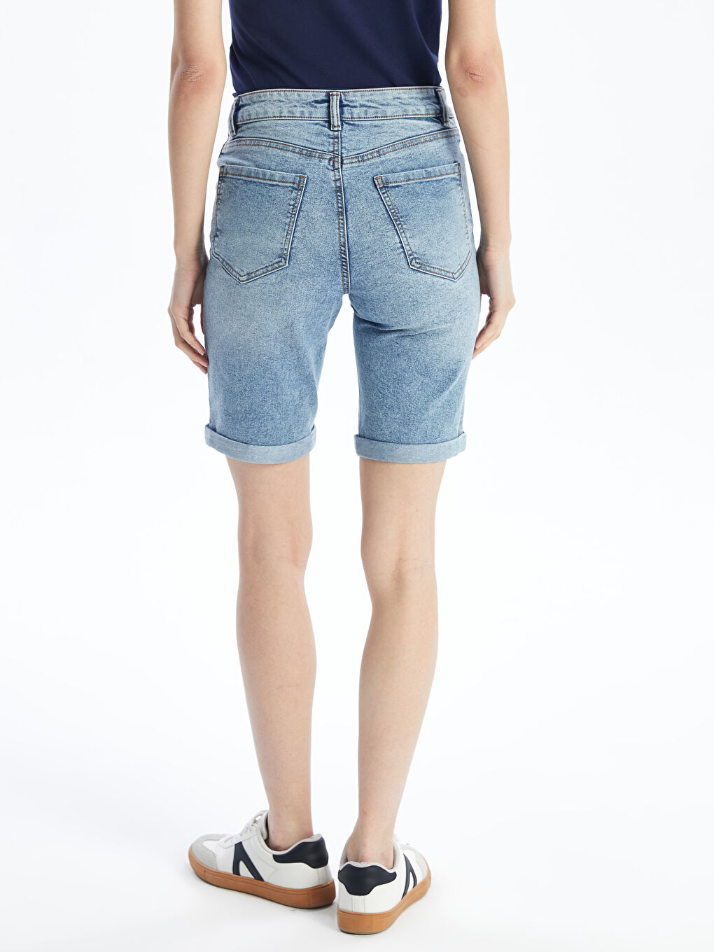 LCW Jeans Bermuda Fit Women's Denim Shorts -S4DY26Z8-507