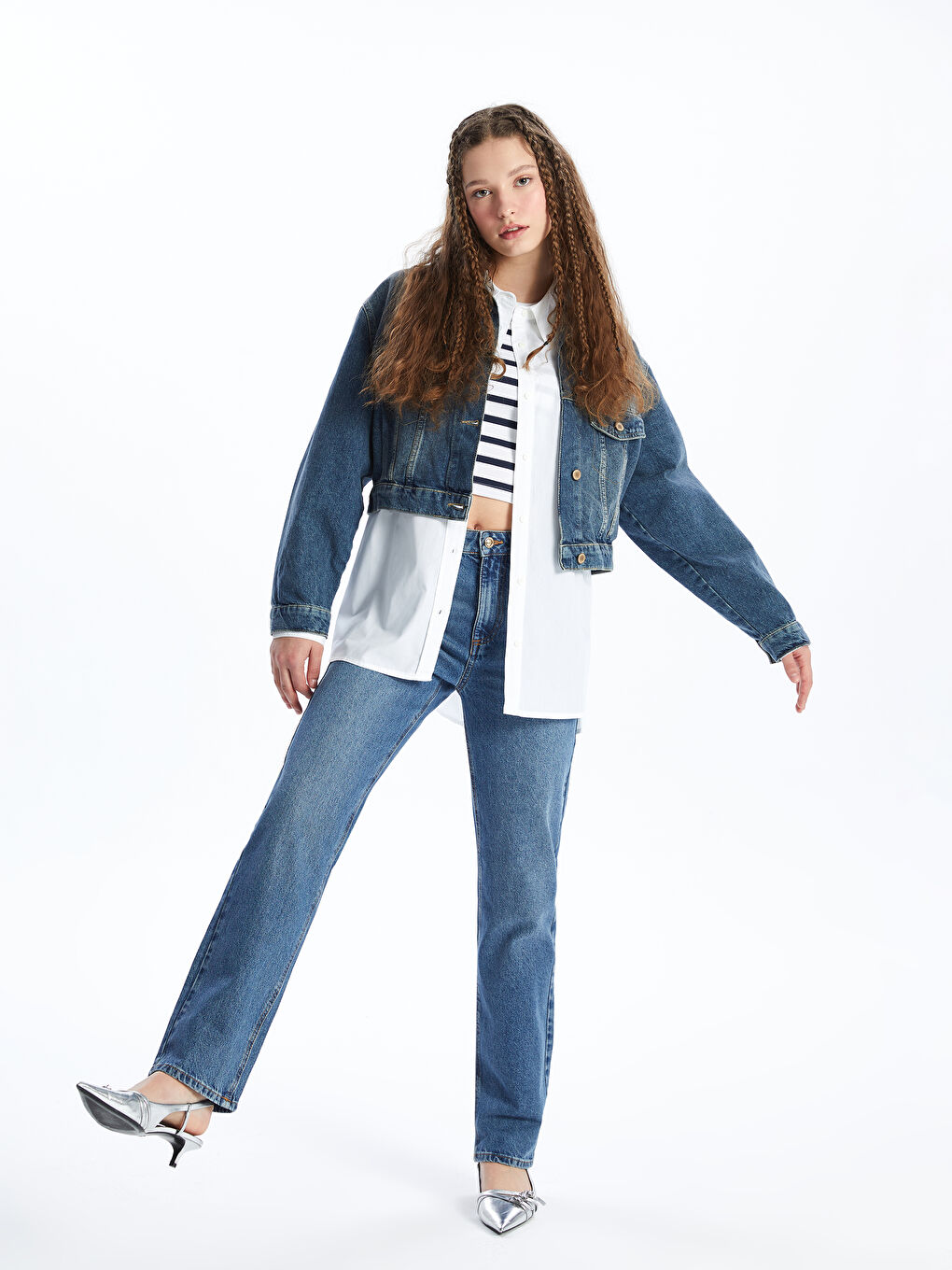 LCW Jeans Farmerke ravnog kroja za žene -S4DY39Z8-507