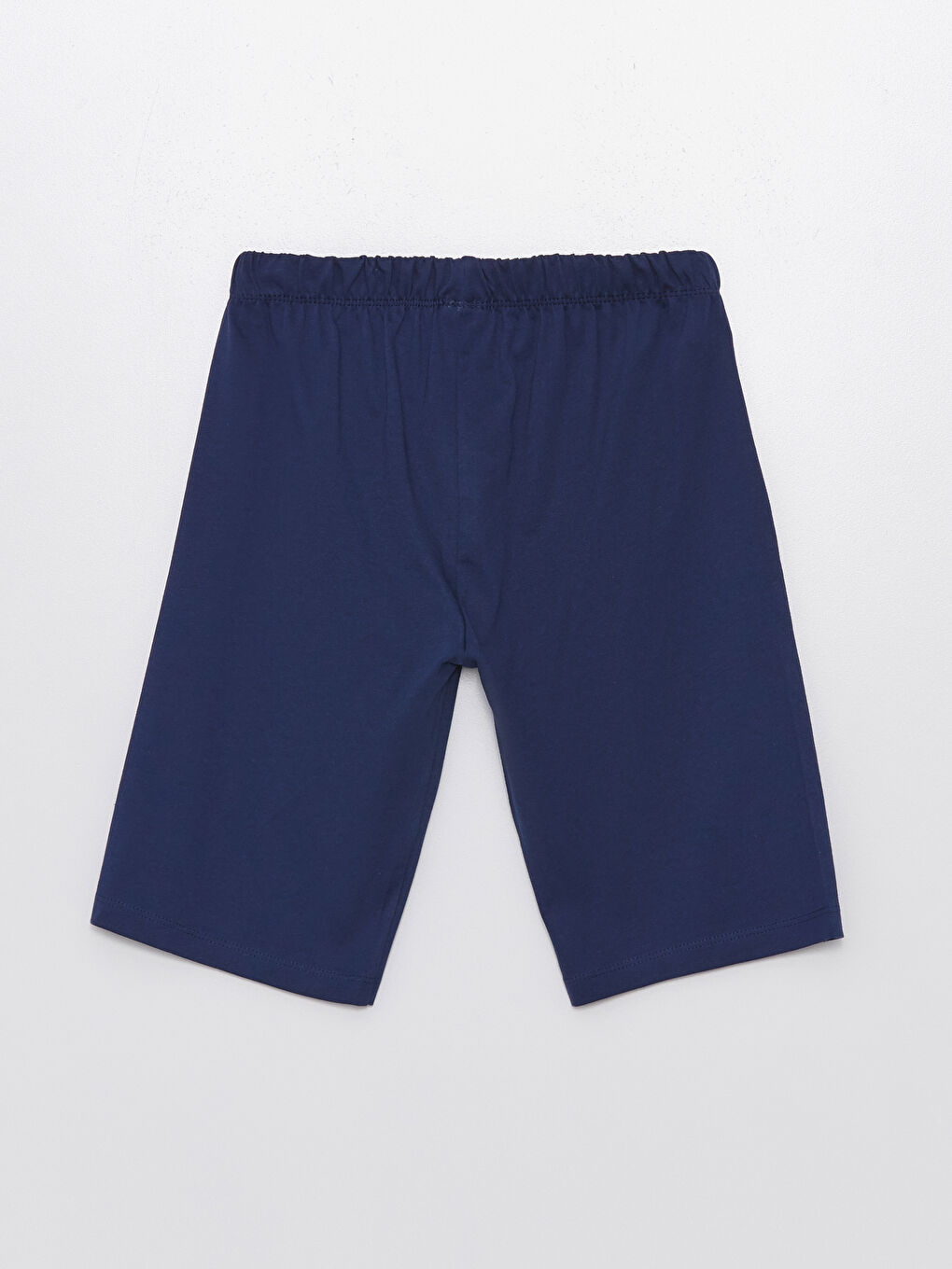 Lacivert Beli Lastikli Basic Erkek Çocuk Pijama Şort-1