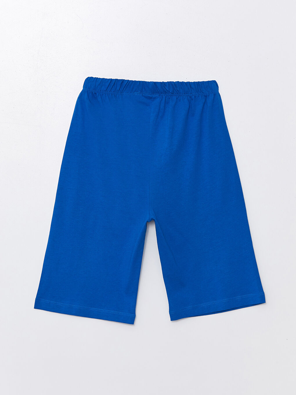 Mavi Beli Lastikli Real Madrid Baskılı Erkek Çocuk Pijama Şort-1