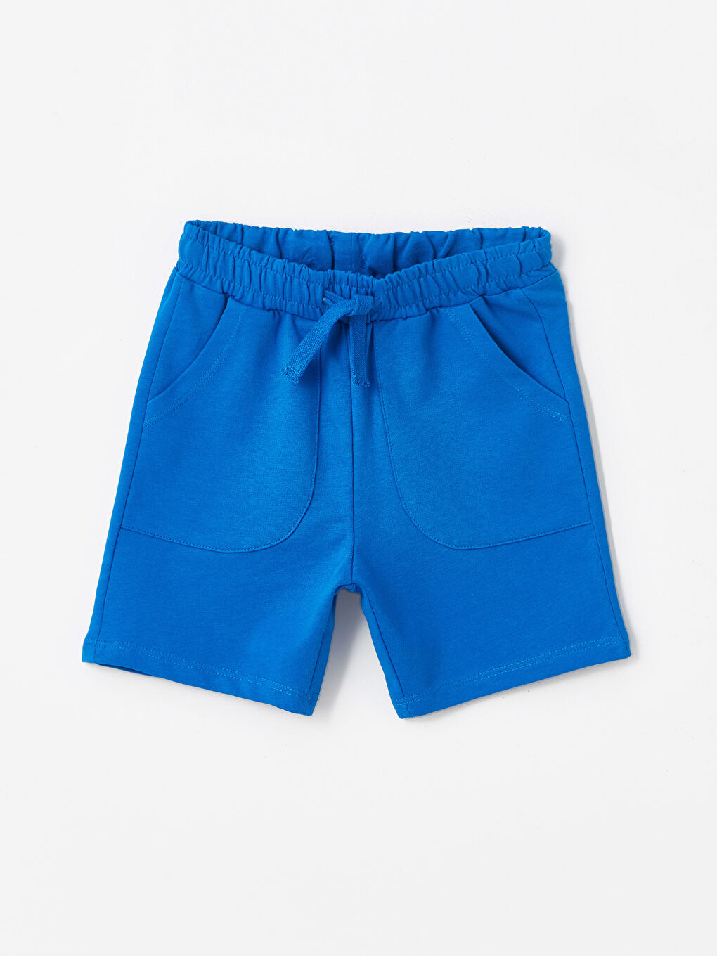 Mavi Beli Lastikli Erkek Çocuk Şort