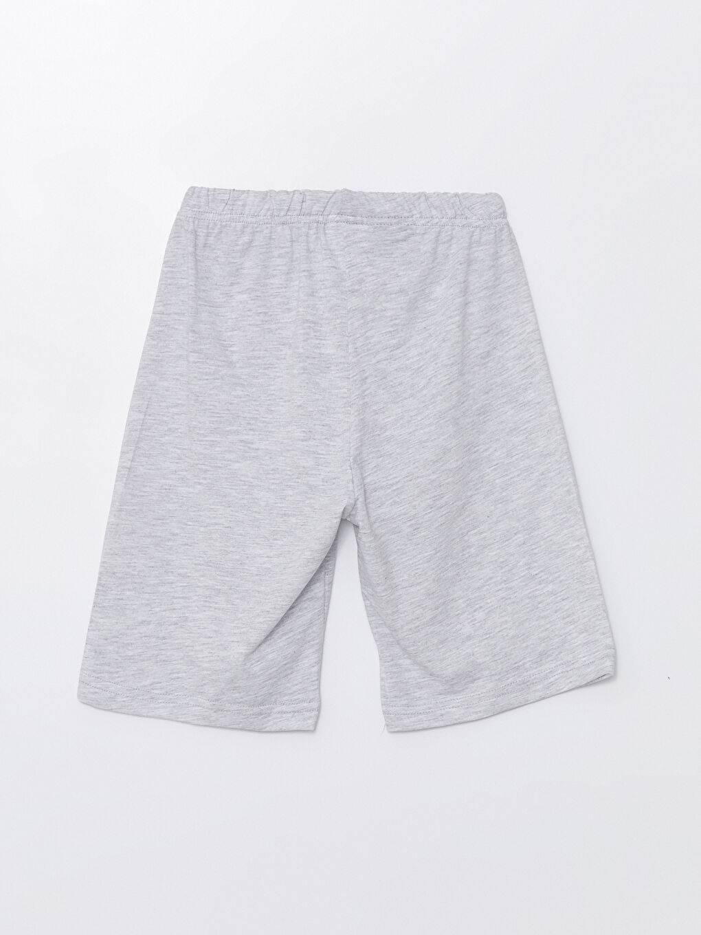 Gri Beli Lastikli Baskılı Erkek Çocuk Pijama Şort-1