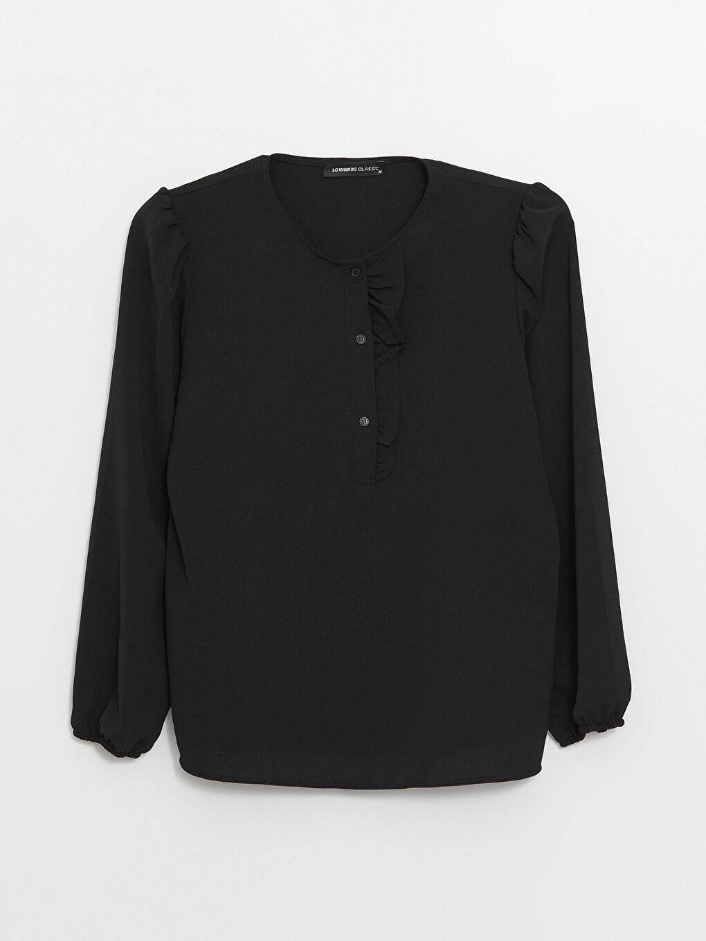 Crew Neck Regular Long Sleeve Women's Blouse -S4EB36Z8-CVL