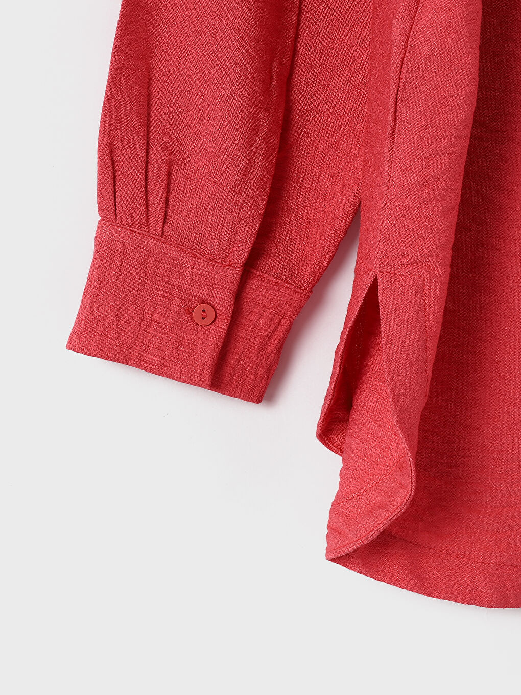 Plain Long Sleeve Oversize Women's Shirt Jacket-3