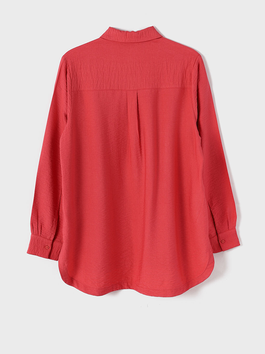 Plain Long Sleeve Oversize Women's Shirt Jacket-1