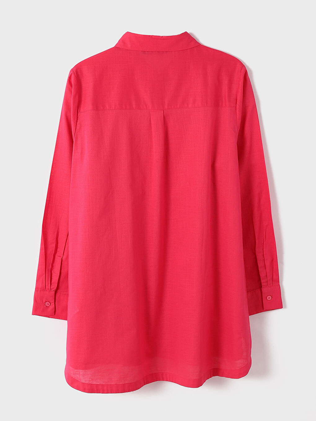 Plain Long Sleeve Women's Shirt Tunic-1