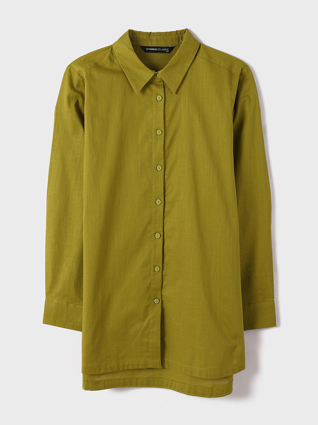 قميص تونيك للسيدات كم طويل سادة