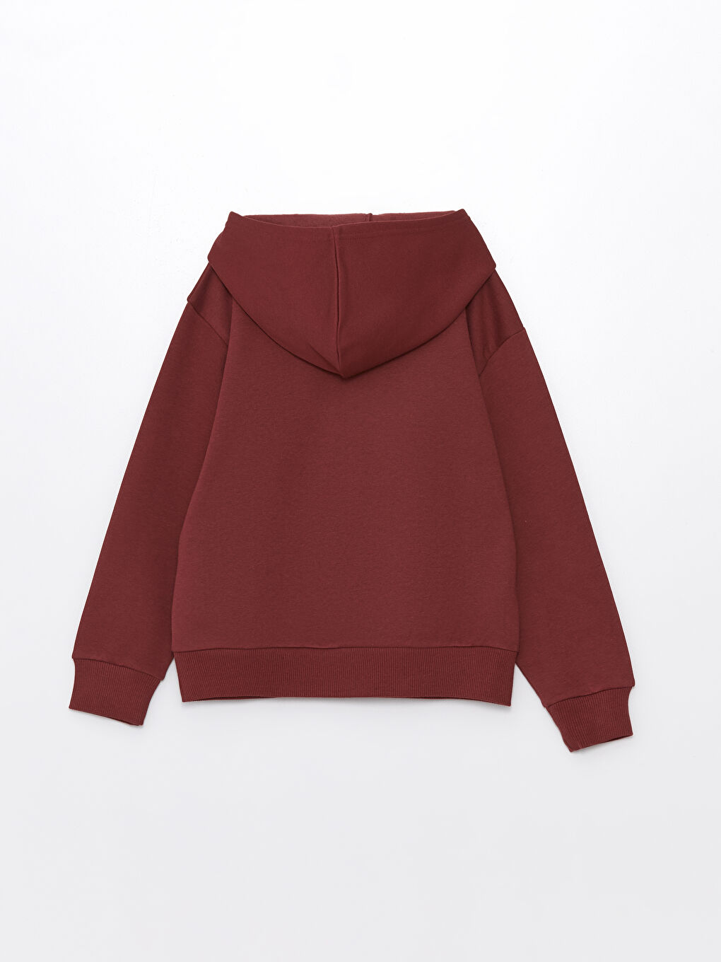 LCW Kids Bordo Kapüşonlu Erkek Çocuk Kalın Sweatshirt - 1