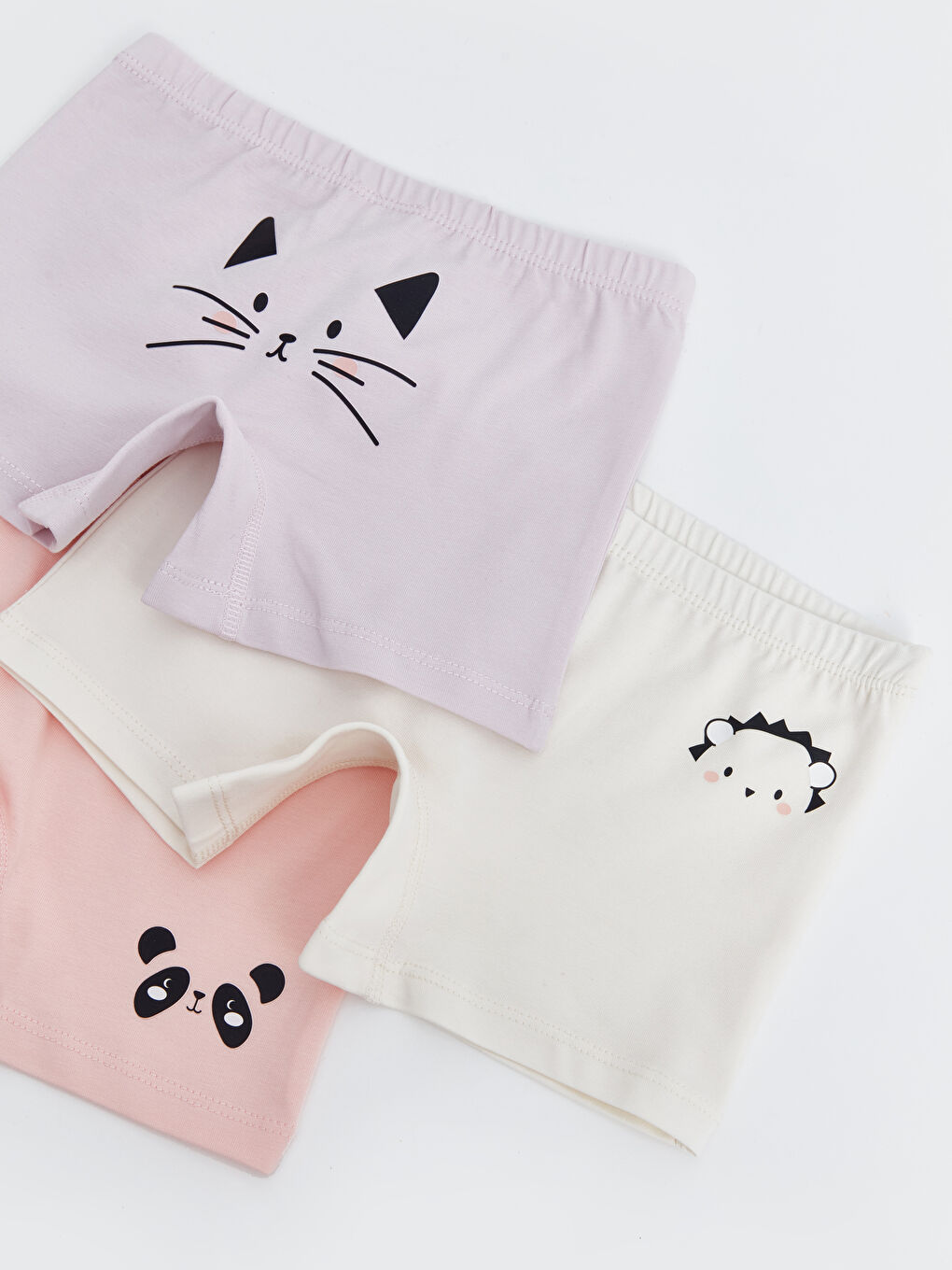LCW Kids Pembe Baskılı Kız Çocuk Boxer 3'lü - 2