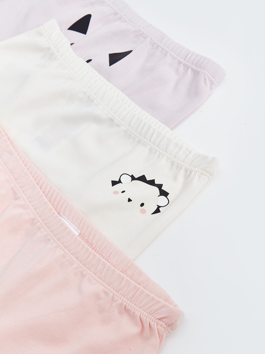 LCW Kids Pembe Baskılı Kız Çocuk Boxer 3'lü - 3
