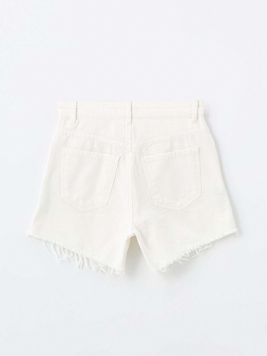 Standard Fit Ripped Detailed Women's Jean Shorts -S4ED08Z8-844