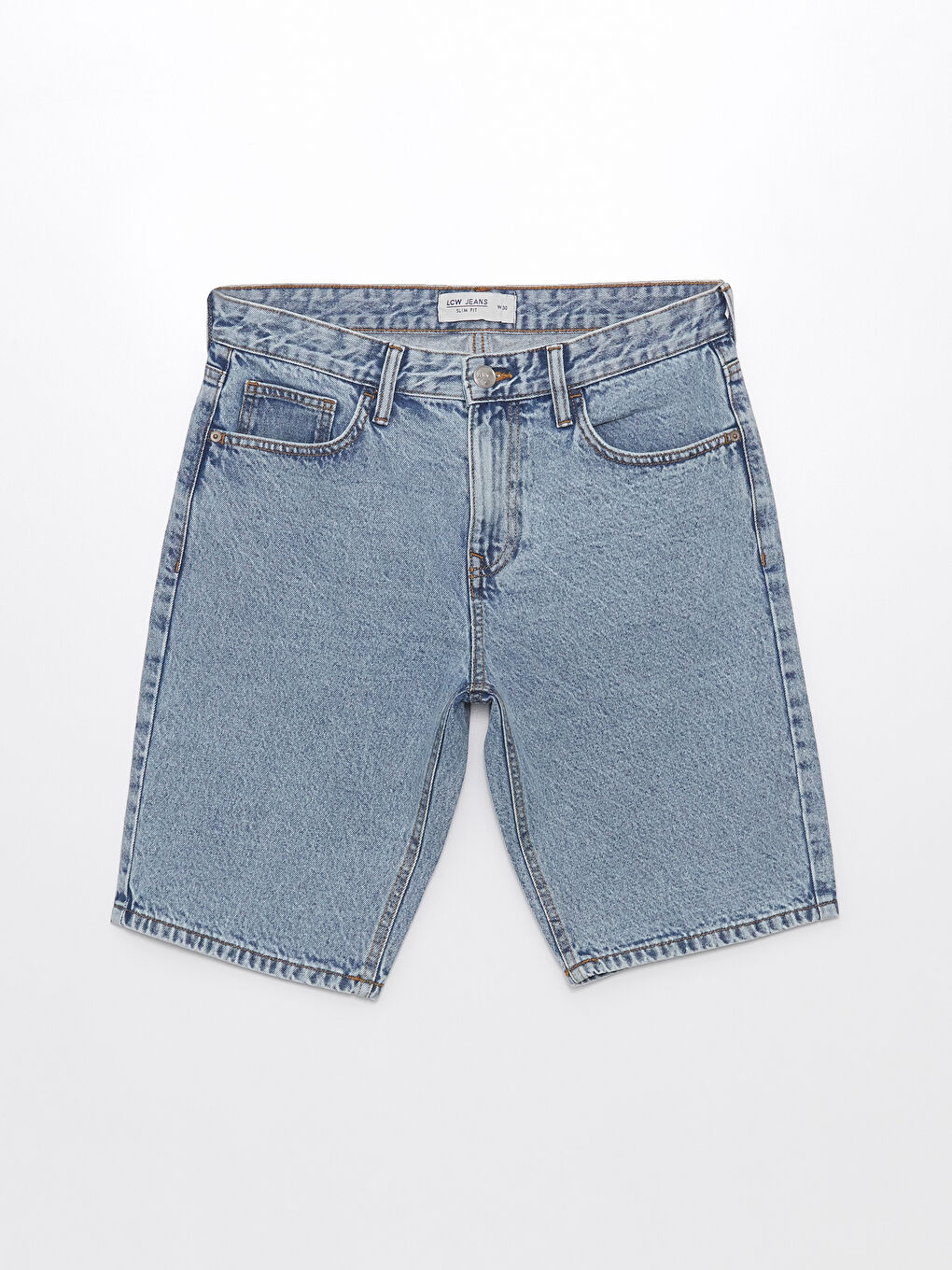 Шорты мужские зауженные джинсовые-5