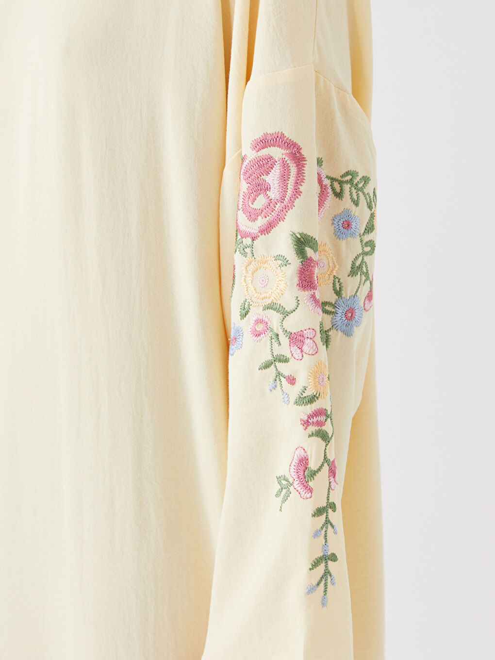 Hooded Embroidered Long Sleeve Oversize Women's Dress-3