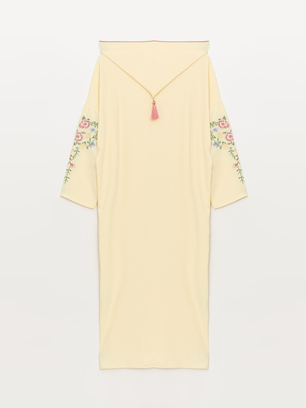 Hooded Embroidered Long Sleeve Oversize Women's Dress-6