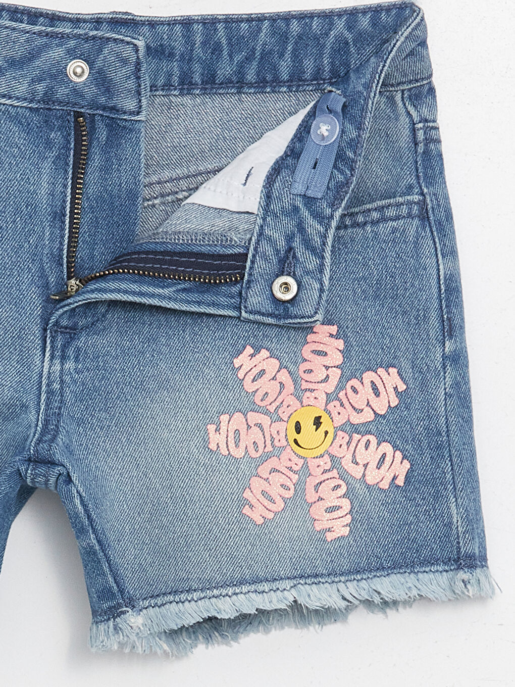 Printed Girl Jean Shorts -S4ED49Z4-H45