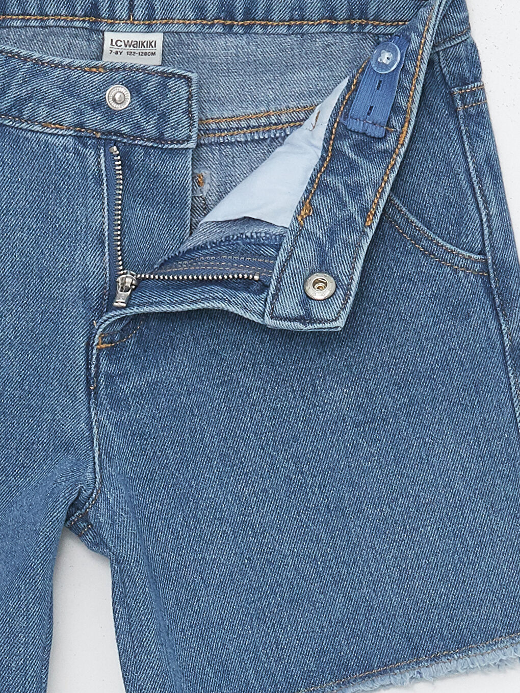 Short en jean brodé pour Filles-2