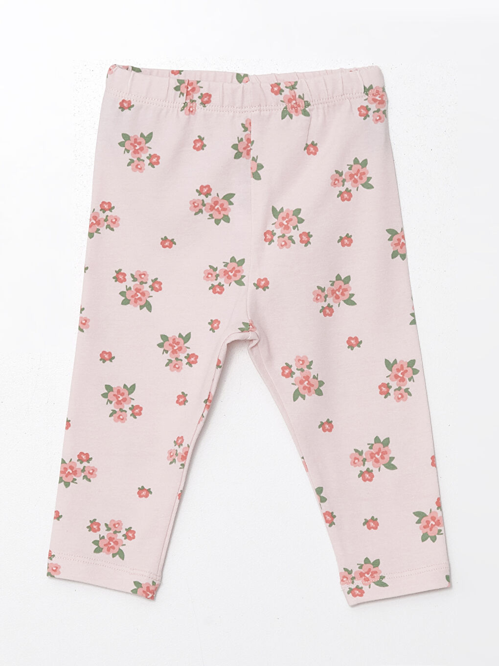 Pembe Kapüşonlu Basic Kız Bebek Hırka ve Tayt 2'li Takım-3