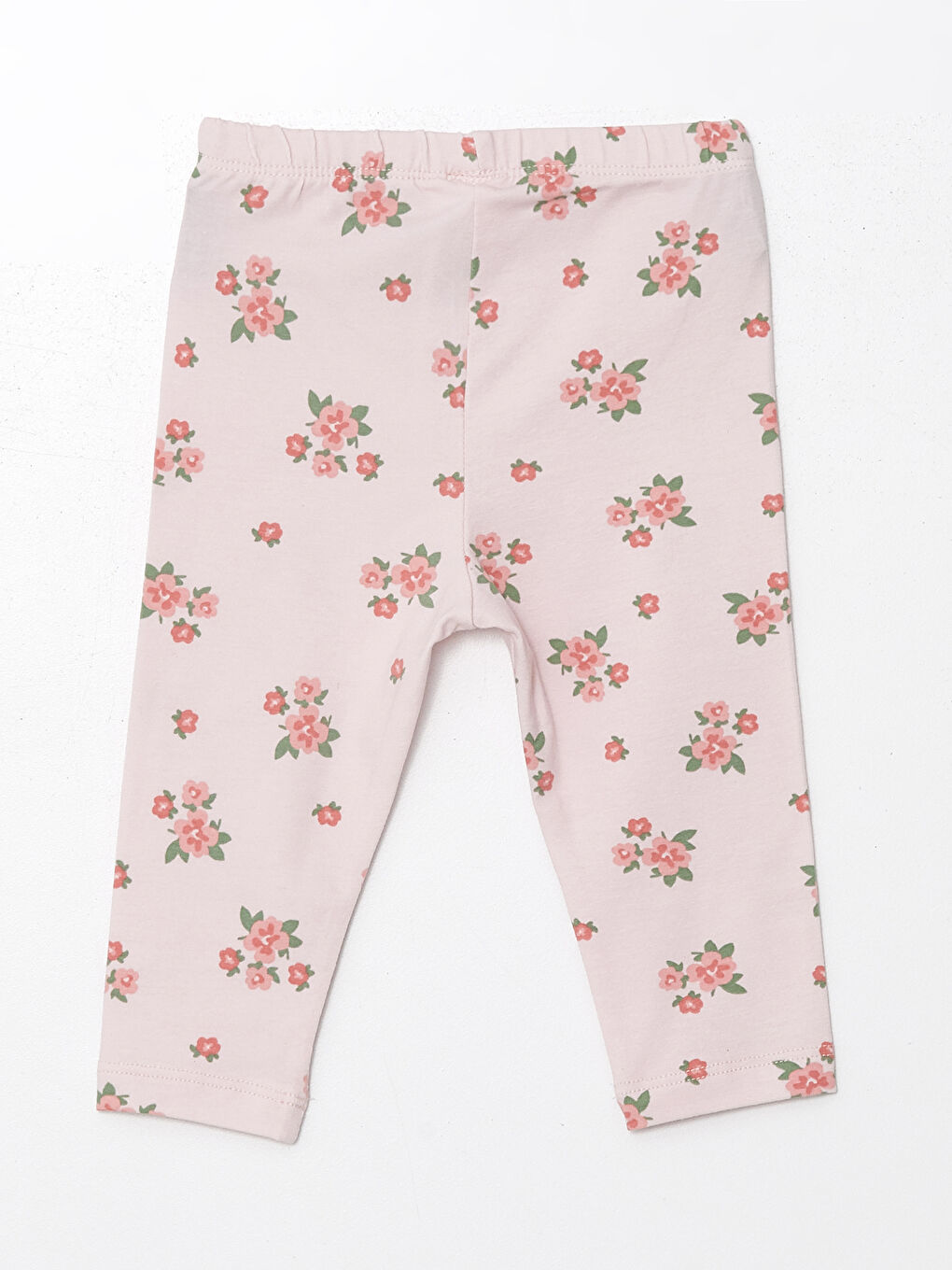 Pembe Kapüşonlu Basic Kız Bebek Hırka ve Tayt 2'li Takım-4